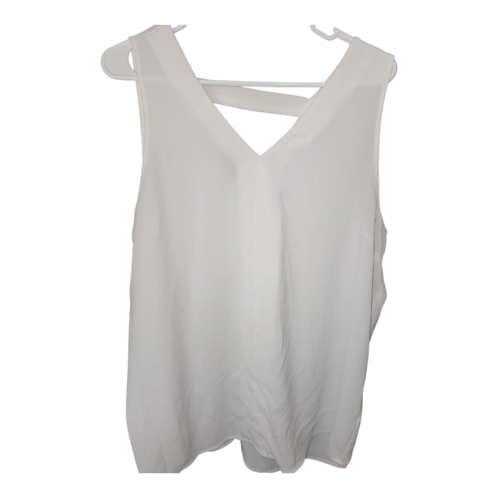 Maurices Off White Sleeveless Backless Tank Top Size Xxl